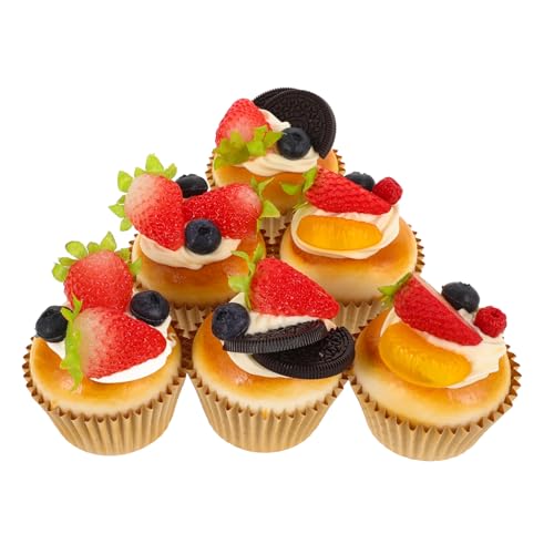 Abaodam 6 Stück Künstliche Cupcake Modelle Realistische Dekorations Requisiten für Fotografie Heimdekoration und Feste für Kreative Präsentationen und Stilvolle Arrangements Abaodam 6 Stück Künstliche Cupcake Modelle Realistische Dekorations Requisiten für Fotografie Heimdekoration und Feste für Kreative Präsentationen und Stilvolle Arrangements von Abaodam