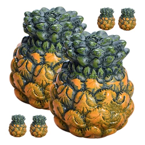 Abaodam Künstliche Früchte Ananas-Modelle 6 Stück Mini-Harz Simulierte Früchte Für Die Inneneinrichtung Fotografie Abaodam Künstliche Früchte Ananas-Modelle 6 Stück Mini-Harz Simulierte Früchte Für Die Inneneinrichtung Fotografie von Abaodam