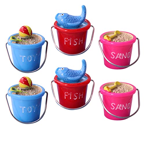 Abaodam 6 Stück Kleiner Strandeimer Bezaubernde Garten Miniaturfiguren Mikro Landschaftsdekoration Selbstgemacht Ornament Für Sukkulenten Blumentöpfe Sandtisch Modell (rot Blau Rosig) Abaodam 6 Stück Kleiner Strandeimer Bezaubernde Garten Miniaturfiguren Mikro Landschaftsdekoration Selbstgemacht Ornament Für Sukkulenten Blumentöpfe Sandtisch Modell (rot Blau Rosig) von Abaodam