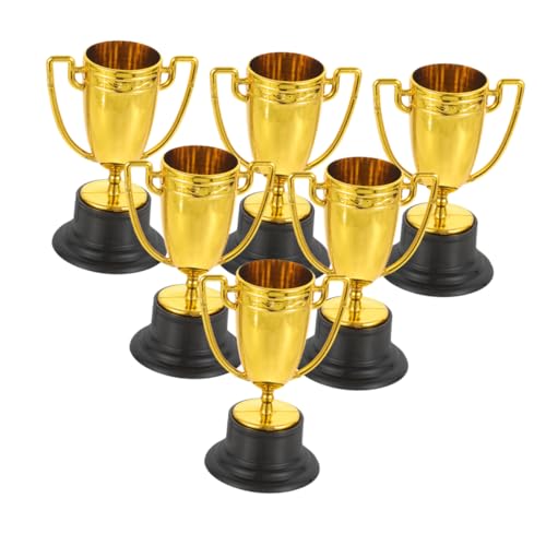Abaodam 6 Stück Mini-trophäenbecher Für Kinder, Kleine Goldene Trophäen Aus Kunststoff Für Sportwettbewerbe, Partygeschenke, Schulbelohnungen, Klassenzimmerpreise Abaodam 6 Stück Mini-trophäenbecher Für Kinder, Kleine Goldene Trophäen Aus Kunststoff Für Sportwettbewerbe, Partygeschenke, Schulbelohnungen, Klassenzimmerpreise von Abaodam