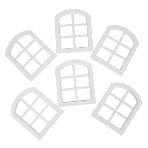 Abaodam 6 Stück Miniatur Fensterrahmen Stabile Verarbeitung Einfache Montage Vielseitig für DIY Puppenhausmöbel und Realistische Innenraumgestaltung Abaodam 6 Stück Miniatur Fensterrahmen Stabile Verarbeitung Einfache Montage Vielseitig für DIY Puppenhausmöbel und Realistische Innenraumgestaltung von Abaodam