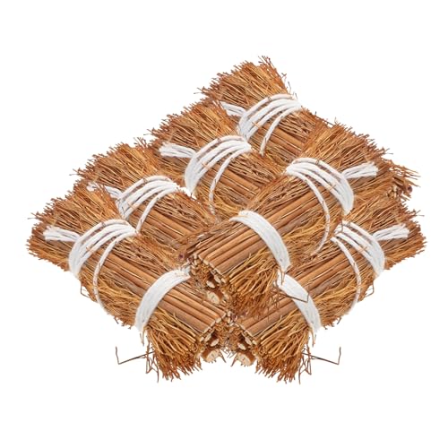 Abaodam 6 Stück Miniatur Heuballen Puppenhaus Zubehör Handgefertigte Mini Heuhaufenfiguren 65 cm Dekorative Heuballen Für Den Tisch Gefälschte Heuballen Zum Basteln von Abaodam