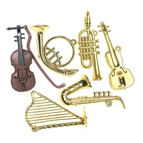 Abaodam 6 Stück Miniatur Musikinstrumente Set Teiliges Puppenhaus Zubehör für Klassische Windinstrumente für Kreative Spielwelten Abaodam 6 Stück Miniatur Musikinstrumente Set Teiliges Puppenhaus Zubehör für Klassische Windinstrumente für Kreative Spielwelten von Abaodam