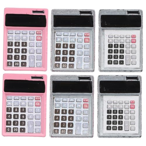 Abaodam 6 Stück Miniatur Teiliges für Puppenhaus Dekorationen Rosa Rot und Schwarz Lernspielzeug für Kreative Mini Haus Accessoires für Kunst und Bastelprojekte Abaodam 6 Stück Miniatur Teiliges für Puppenhaus Dekorationen Rosa Rot und Schwarz Lernspielzeug für Kreative Mini Haus Accessoires für Kunst und Bastelprojekte von Abaodam