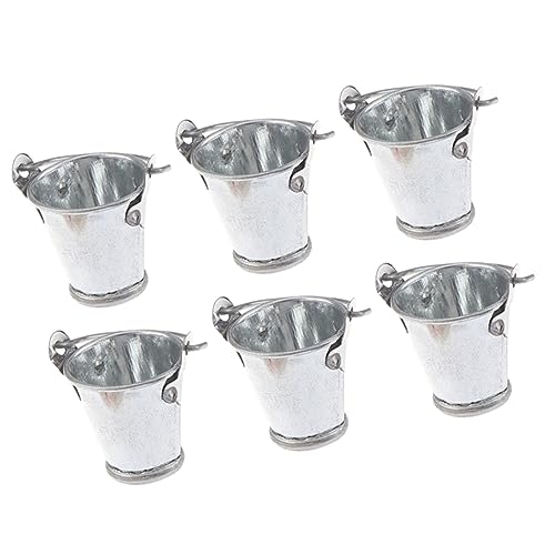 Abaodam 6 Stück Miniatur Wasser Eimer Teiliges Puppenhaus Zubehör Metall Mini Bucket Modell Dekoratives für Kreative Gestaltung und Pädagogisches Lernen Abaodam 6 Stück Miniatur Wasser Eimer Teiliges Puppenhaus Zubehör Metall Mini Bucket Modell Dekoratives für Kreative Gestaltung und Pädagogisches Lernen von Abaodam