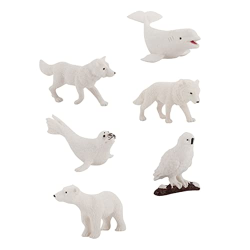 Abaodam Miniatur 6 Stück Eisbär Walross Fuchs Kunststoff Tiermodelle für Garten und Schreibtischdekoration Realistische Arktische Tierfiguren Lernspielzeug für Kinder Abaodam Miniatur 6 Stück Eisbär Walross Fuchs Kunststoff Tiermodelle für Garten und Schreibtischdekoration Realistische Arktische Tierfiguren Lernspielzeug für Kinder von Abaodam