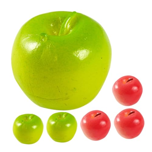 Abaodam 6 Stück Miniatursimulierter Apfel Puppe Blase Miniaturen Machen Sie es Mini-Essen heusgen bom miniaturhaus deko Ornamente in Fruchtform Kognitives Apple-Modell PVC Abaodam 6 Stück Miniatursimulierter Apfel Puppe Blase Miniaturen Machen Sie es Mini-Essen heusgen bom miniaturhaus deko Ornamente in Fruchtform Kognitives Apple-Modell PVC von Abaodam