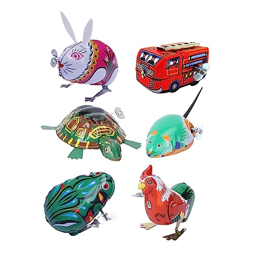 Abaodam 6 Stück Nostalgische Aufziehspielzeuge Tiere Mechanische Uhrwerkspielzeuge für Fördert Motorik und Eltern Junge Mädchen Kommunikation für Geburtstagsfeiern und Zufällige Farbe Abaodam 6 Stück Nostalgische Aufziehspielzeuge Tiere Mechanische Uhrwerkspielzeuge für Fördert Motorik und Eltern Junge Mädchen Kommunikation für Geburtstagsfeiern und Zufällige Farbe von Abaodam