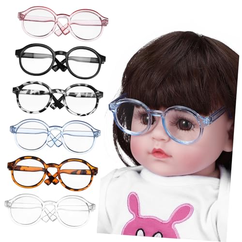 Abaodam Puppenbrillen Set Mini Sonnenbrillen Baby Accessoires Für Puppen Modische Bastel Minibrille von Abaodam