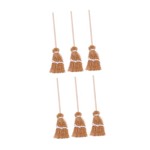 Abaodam 6 Stück Puppenhausbesen Puppenkostümbesen Halloween Hängeornamente Puppenhausbesen DIY Bastelbesen Besendekor Besenspielzeug Mini Zaubererbesen Holz Hellbraun Abaodam 6 Stück Puppenhausbesen Puppenkostümbesen Halloween Hängeornamente Puppenhausbesen DIY Bastelbesen Besendekor Besenspielzeug Mini Zaubererbesen Holz Hellbraun von Abaodam
