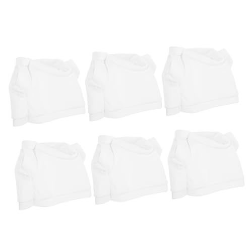 Abaodam 6 Stücke Große Weiße Gefüllte Decor Wiederverwendbare Puppe Kleid Set Stofftier Kleidung Abaodam 6 Stücke Große Weiße Gefüllte Decor Wiederverwendbare Puppe Kleid Set Stofftier Kleidung von Abaodam