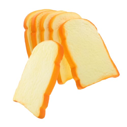 Abaodam 6 Stück Realistische Fake Bread Slices aus Langlebigem PU Detailgetreue Toastbrotscheiben als Dekorative Requisiten für Hochzeit Küchen deko Schaufenster und Partygestaltung Abaodam 6 Stück Realistische Fake Bread Slices aus Langlebigem PU Detailgetreue Toastbrotscheiben als Dekorative Requisiten für Hochzeit Küchen deko Schaufenster und Partygestaltung von Abaodam
