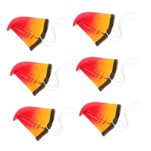 Abaodam 6 Stück Realistische Papagei Nase Tierkostüm Requisiten für Halloween Party Cosplay Bühnenauftritte Fotografie Dekorationen Einfache Anbringung für Kostüm Themenpartys Abaodam 6 Stück Realistische Papagei Nase Tierkostüm Requisiten für Halloween Party Cosplay Bühnenauftritte Fotografie Dekorationen Einfache Anbringung für Kostüm Themenpartys von Abaodam