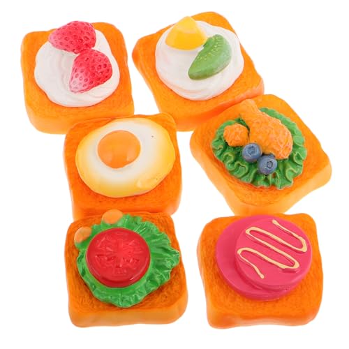 Abaodam 6 Stück Sandwich-Modell Gefälschte Sandwich -Requisite Kleine Lebensmitteldekoration Mini Food Model Kit Künstlicher Burger Falsches Brot Miniatur-Dinge Mini-brotspielzeug Harz Abaodam 6 Stück Sandwich-Modell Gefälschte Sandwich -Requisite Kleine Lebensmitteldekoration Mini Food Model Kit Künstlicher Burger Falsches Brot Miniatur-Dinge Mini-brotspielzeug Harz von Abaodam