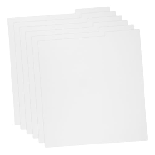 Abaodam 6 Stück Schallplatten Trennkarten Binder Trennkarten Mit Registerkarten Comic Buch Trennkarten Album Trennkarten Vinyl Album Aufbewahrung Schallplattenhalter Ordner von Abaodam