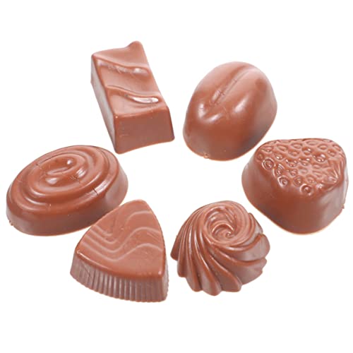 Abaodam 6 Stück Simulationsschokolade Schokoladentrüffelformen Aus Polycarbonat Schokoladenmodell Gefälschter Muffin Realistischer Künstlicher Kuchen Gefälschte Süßigkeiten PVC Coffee Abaodam 6 Stück Simulationsschokolade Schokoladentrüffelformen Aus Polycarbonat Schokoladenmodell Gefälschter Muffin Realistischer Künstlicher Kuchen Gefälschte Süßigkeiten PVC Coffee von Abaodam
