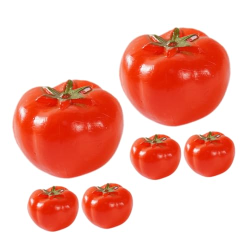 Abaodam 6 Stück Simulierte Tomate Künstliche Früchte gefälschte Pflanze Figuren Wassermelonen- küchendekoration küche Dekoration gefälschte Tomatenmodelle Gemüsedekorationen PVC rot Abaodam 6 Stück Simulierte Tomate Künstliche Früchte gefälschte Pflanze Figuren Wassermelonen- küchendekoration küche Dekoration gefälschte Tomatenmodelle Gemüsedekorationen PVC rot von Abaodam