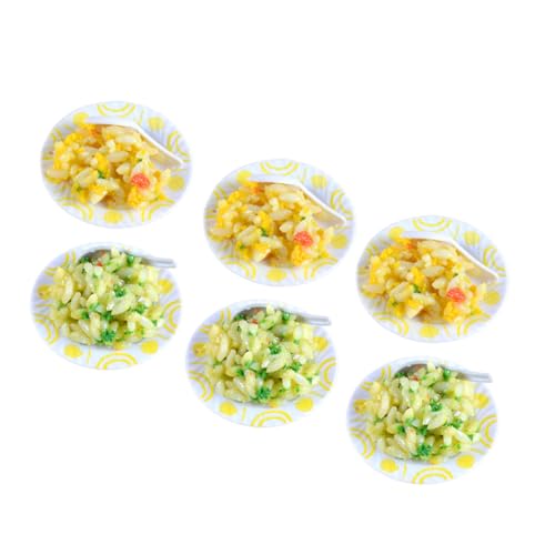 Abaodam 6 Stück Simuliertes Modell Für Gebratenen Reis DIY Spielzeugküche Lebensmittelspielzeug Lebensmittelmodell Mini- -Faux-Essen Mini Hausmannskost PVC Abaodam 6 Stück Simuliertes Modell Für Gebratenen Reis DIY Spielzeugküche Lebensmittelspielzeug Lebensmittelmodell Mini- -Faux-Essen Mini Hausmannskost PVC von Abaodam