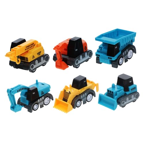 Abaodam 6 Stück Technisches Fahrzeugmodell Konstruktionsspielzeug -LKW Und Anhänger Spielzeugautos Kinderauto Monster Truck Auto Kleines LKW- Für Abs Abaodam 6 Stück Technisches Fahrzeugmodell Konstruktionsspielzeug -LKW Und Anhänger Spielzeugautos Kinderauto Monster Truck Auto Kleines LKW- Für Abs von Abaodam