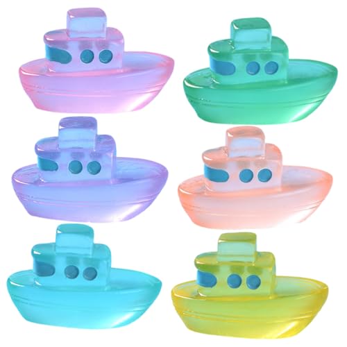 Abaodam 6 Stück Teilige Miniatur Nachtleuchtende Boot Dekorationen aus Harz Mini Boot Figuren für Garten Rasen Balkon Auto Mikrolandschaft mit Feinen Details und Niedlichem Design Abaodam 6 Stück Teilige Miniatur Nachtleuchtende Boot Dekorationen aus Harz Mini Boot Figuren für Garten Rasen Balkon Auto Mikrolandschaft mit Feinen Details und Niedlichem Design von Abaodam