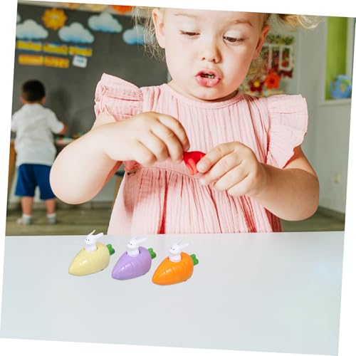 Abaodam 6 Stück Teiliges Aufziehfahrzeuge Hasen und Karottenform Bunte Mini Autos Pull Back für Kleinkinder als Ostergeschenk und Party Mitgebsel von Abaodam