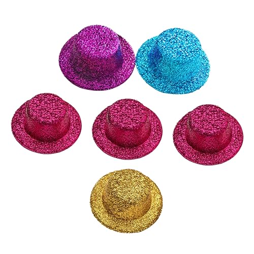 Abaodam 6 Stück Teiliges Bunte Pailletten Mini Hüte Kreative DIY Puppenhüte und Haustier Kostüm Accessoires für Party und Bastelbedarf Zufällige Farbe Zufällige Farbe Abaodam 6 Stück Teiliges Bunte Pailletten Mini Hüte Kreative DIY Puppenhüte und Haustier Kostüm Accessoires für Party und Bastelbedarf Zufällige Farbe Zufällige Farbe von Abaodam