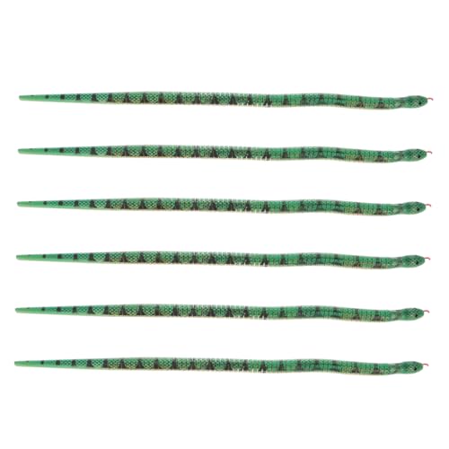 Abaodam 6 Stück Teiliges Flexibles Holz Schlangenspielzeug Grün Realistisch Jointed Party Favor für Halloween Geburtstagsdeko Streiche und Vielseitige Dekoideen Abaodam 6 Stück Teiliges Flexibles Holz Schlangenspielzeug Grün Realistisch Jointed Party Favor für Halloween Geburtstagsdeko Streiche und Vielseitige Dekoideen von Abaodam