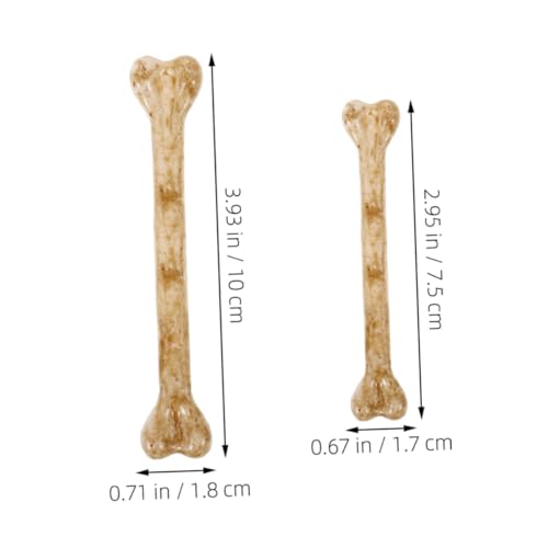 Abaodam 6 Stück Teiliges Halloween Knochen Kunststoff Knochendeko mit Realistische Kleine und Große Anhänger für DIY Basteln Party Dekoration Skelett Charms für Kostüm und Cosplay von Abaodam