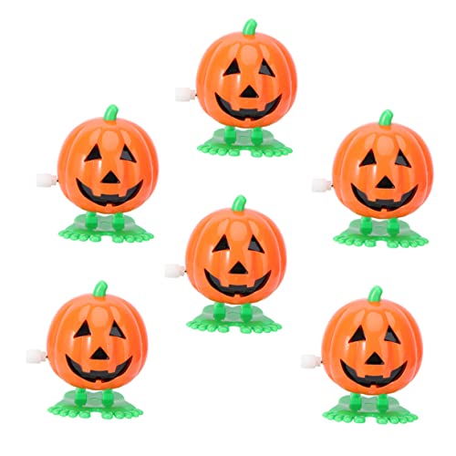 Abaodam 6 Stück Teiliges Halloween Wind Up Lustige Aufziehbare Kürbisfiguren aus Robustem Kunststoff Springende Spielzeuge für Halloween Party und Geburtstagsfeiern Abaodam 6 Stück Teiliges Halloween Wind Up Lustige Aufziehbare Kürbisfiguren aus Robustem Kunststoff Springende Spielzeuge für Halloween Party und Geburtstagsfeiern von Abaodam