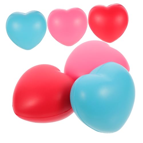 Abaodam 6 Stück Teiliges Herz Form Stressbälle Bunte Knautschbälle aus Robustem PU Vielseitige Squeeze Spielzeuge zur Stressreduktion und Entspannung für Erwachsene Abaodam 6 Stück Teiliges Herz Form Stressbälle Bunte Knautschbälle aus Robustem PU Vielseitige Squeeze Spielzeuge zur Stressreduktion und Entspannung für Erwachsene von Abaodam
