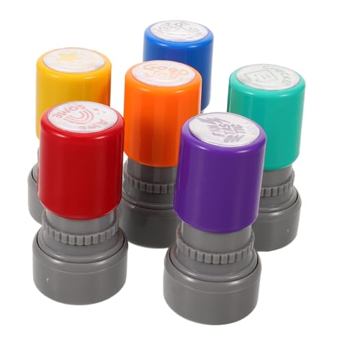 Abaodam 6 Stück Teiliges Lehrer Stempel Selbstfärbend Bunte Motivationsstempel für Korrektur Schülerengagement Grundschule und Sekundarstufe Sicher und Tragbar Abaodam 6 Stück Teiliges Lehrer Stempel Selbstfärbend Bunte Motivationsstempel für Korrektur Schülerengagement Grundschule und Sekundarstufe Sicher und Tragbar von Abaodam