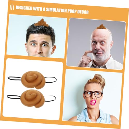 Abaodam 6 Stück Teiliges Lustiges Poop Simulation Streich Spiel Requisiten für Halloween Karneval Cosplay Party Erwachsene Kreative Festkopfbedeckung von Abaodam