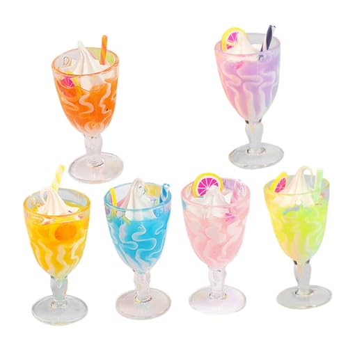 Abaodam 6 Stück Teiliges Mini Eisbecher für Puppenhäuser Dekorative Hohe Gläser für Kreative Deko und Spielideen Realistische Gestaltung und Lebendige Farben Vielseitig und Pflegeleicht Abaodam 6 Stück Teiliges Mini Eisbecher für Puppenhäuser Dekorative Hohe Gläser für Kreative Deko und Spielideen Realistische Gestaltung und Lebendige Farben Vielseitig und Pflegeleicht von Abaodam