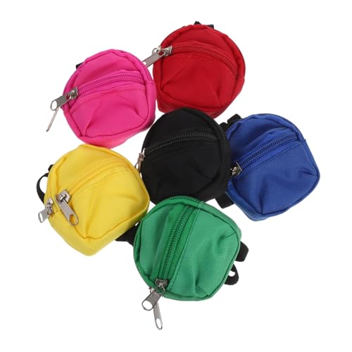 Abaodam 6 Stück Teiliges Mini Puppenrucksack Funktionalem Reißverschluss Stabiles und Leichtes Design Kompakt für Kleine Hände Vielseitiges Puppenzubehör für Rollenspiele und Abaodam 6 Stück Teiliges Mini Puppenrucksack Funktionalem Reißverschluss Stabiles und Leichtes Design Kompakt für Kleine Hände Vielseitiges Puppenzubehör für Rollenspiele und von Abaodam
