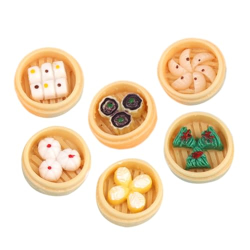 Abaodam 6 Stück Teiliges Miniatur Dampfgarer aus Langlebigem Resin Detailgetreue Farbintensive Gedämpfte Brötchen Geeignet als Puppenhaus Zubehör Spielessen und Tischdekoration Abaodam 6 Stück Teiliges Miniatur Dampfgarer aus Langlebigem Resin Detailgetreue Farbintensive Gedämpfte Brötchen Geeignet als Puppenhaus Zubehör Spielessen und Tischdekoration von Abaodam