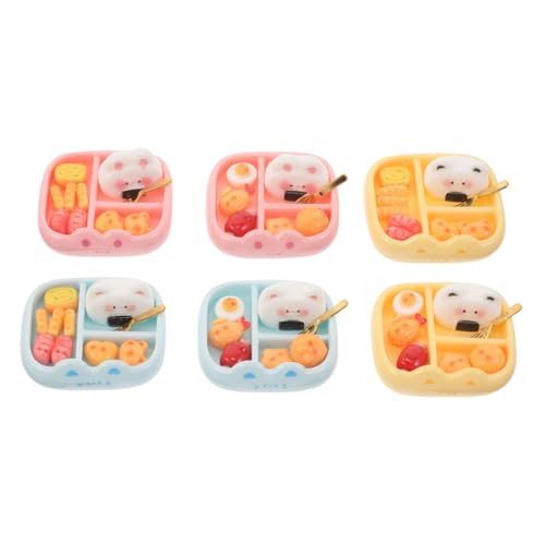 Abaodam 6 Stück Teiliges Miniatur Essensset Japanische Simulation Lunchbox Resin Figuren Miniatur Lebensmittel Deko für Puppenhaus Mikro Szene Tischdeko Abaodam 6 Stück Teiliges Miniatur Essensset Japanische Simulation Lunchbox Resin Figuren Miniatur Lebensmittel Deko für Puppenhaus Mikro Szene Tischdeko von Abaodam
