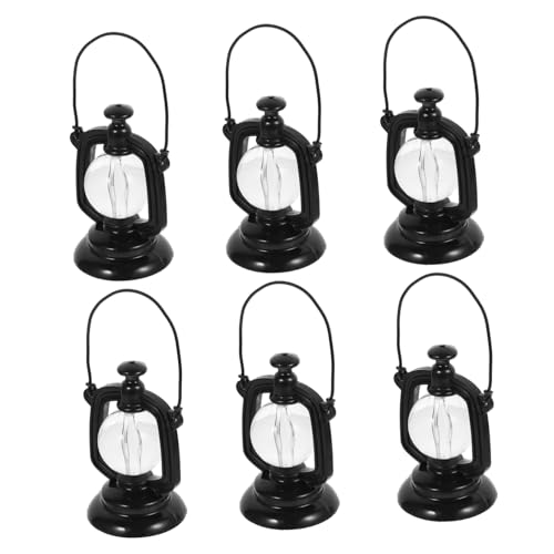 Abaodam 6 Stück Teiliges Miniatur Kerosinlampen Modell für Puppenhaus Dekoration Retro Design Handgefertigte Deko für Mikroszenen und Partys aus Langlebigem Material für Weihnachtsbaum und Abaodam 6 Stück Teiliges Miniatur Kerosinlampen Modell für Puppenhaus Dekoration Retro Design Handgefertigte Deko für Mikroszenen und Partys aus Langlebigem Material für Weihnachtsbaum und von Abaodam