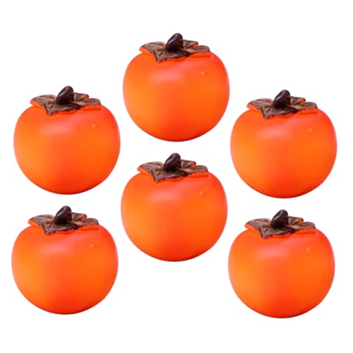 Abaodam 6 Stück Teiliges Miniatur Künstliche Frucht Modelle Simulation Früchte Dekoration Realistische Deko Für Puppenhaus Fotorequisiten Party Draußen Vintage von Abaodam