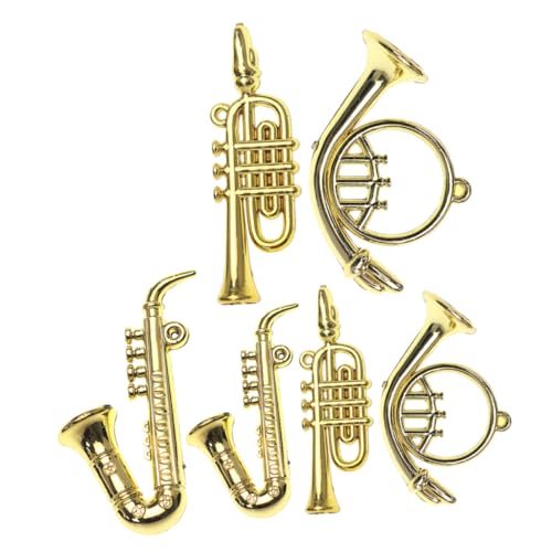 Abaodam 6 Stück Teiliges Miniatur Musikinstrumente für Puppenhaus Saxophon Modelle Dekoration für Miniatur Puppenhaus Zubehör Abaodam 6 Stück Teiliges Miniatur Musikinstrumente für Puppenhaus Saxophon Modelle Dekoration für Miniatur Puppenhaus Zubehör von Abaodam
