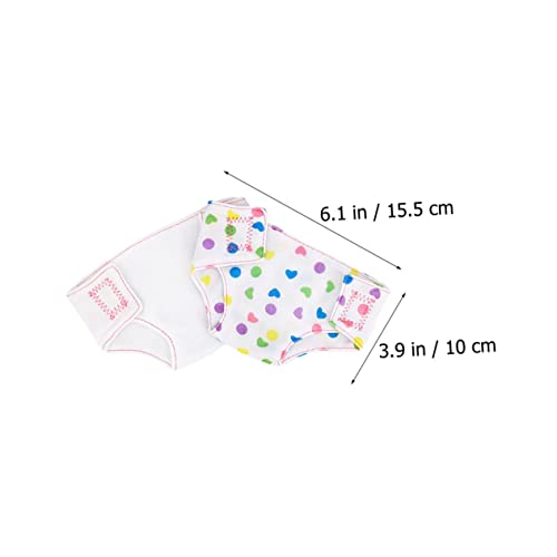 Abaodam 6 Stück Teiliges Puppenwindel Set aus Waschbarem mit Verstellbarem Puppen Zubehör für Puppen Wiederverwendbare Puppenunterwäsche für Rollenspiele und Puppenkleidung Abaodam 6 Stück Teiliges Puppenwindel Set aus Waschbarem mit Verstellbarem Puppen Zubehör für Puppen Wiederverwendbare Puppenunterwäsche für Rollenspiele und Puppenkleidung von Abaodam