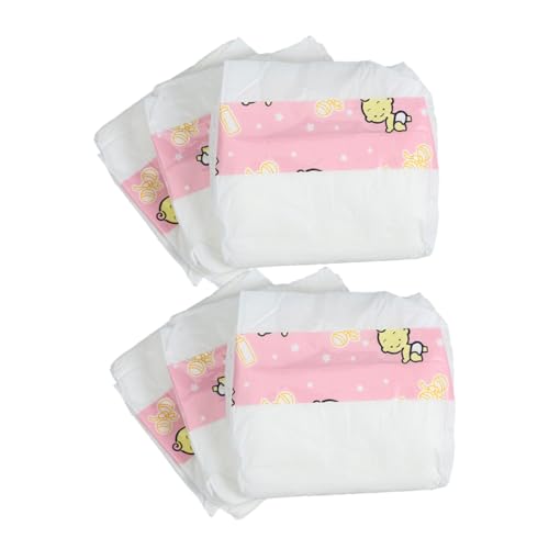 Abaodam 6 Stück Teiliges Puppenwindel für Rollenspiele Miniatur Puppenwindeln für Puppenzubehör für Kreative Spiele für Babypuppen und Fantasievolles von Abaodam