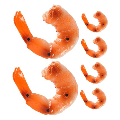 Abaodam 6 Stück Teiliges Realistisch Aussehendes Garnelenmodell aus PVC Dekoratives Tischdeko für Restaurant Party Fotografie und Stranddeko Leicht Langlebig Vielseitig Einsetzbar Abaodam 6 Stück Teiliges Realistisch Aussehendes Garnelenmodell aus PVC Dekoratives Tischdeko für Restaurant Party Fotografie und Stranddeko Leicht Langlebig Vielseitig Einsetzbar von Abaodam