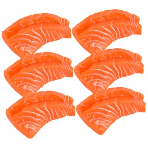 Abaodam 6 Stück Teiliges Realistische Lachsmodelle aus PVC Langlebige Küchen Restaurantdekoration Naturgetreue Sashimi attrappen für Fotoshootings Ladengestaltung und Heimdeko Abaodam 6 Stück Teiliges Realistische Lachsmodelle aus PVC Langlebige Küchen Restaurantdekoration Naturgetreue Sashimi attrappen für Fotoshootings Ladengestaltung und Heimdeko von Abaodam