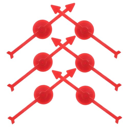 Abaodam 6 Stück Teiliges Rotierender Kunststoff Pfeile für Brettspiele Praktische DIY Spielpfeile für Partyspiele Familien und Eventunterhaltung Kompakt und Vielseitig Einsetzbar von Abaodam