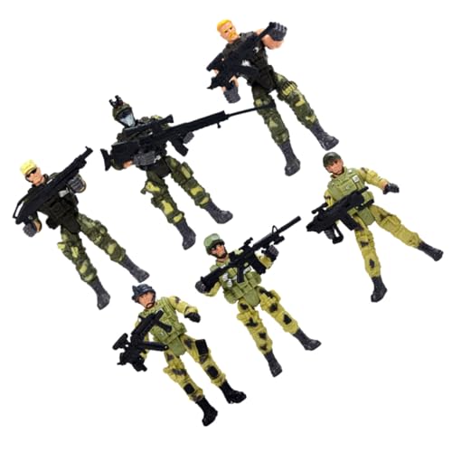 Abaodam 6 Stück Teiliges Special Forces Spielfiguren mit Abnehmbaren Köpfen und Interaktives Militärspielzeug für Robustes Kunststoffmaterial Fördert und Gemeinsames Abaodam 6 Stück Teiliges Special Forces Spielfiguren mit Abnehmbaren Köpfen und Interaktives Militärspielzeug für Robustes Kunststoffmaterial Fördert und Gemeinsames von Abaodam