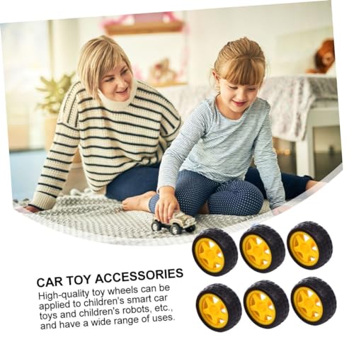 Abaodam 6 Stück Teiliges Spielzeugräder aus Gummi für Roboter Polizei Auto Elastische Flexible Räder aus Robustem Kunststoff Geeignet für Diverse Kinderfahrzeuge und Smart Cars Abaodam 6 Stück Teiliges Spielzeugräder aus Gummi für Roboter Polizei Auto Elastische Flexible Räder aus Robustem Kunststoff Geeignet für Diverse Kinderfahrzeuge und Smart Cars von Abaodam
