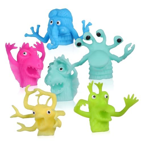Abaodam 6 Stück Teiliges TPR Fingerpuppen Kinderhandspielzeug Lustige Cartoon Handpuppen Zufälliger Stil Für Eltern Junge Mädchen Interaktion Party Abaodam 6 Stück Teiliges TPR Fingerpuppen Kinderhandspielzeug Lustige Cartoon Handpuppen Zufälliger Stil Für Eltern Junge Mädchen Interaktion Party von Abaodam