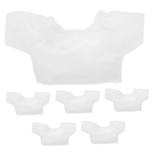 Abaodam 6 Stück Teiliges Weißes Doll Shirt für Bärenpuppen Basic Sublimationsshirt mit Elegantem Rundhalsausschnitt Weiche und Bequeme Blanko Bärenkleidung für Plüschtiere Abaodam 6 Stück Teiliges Weißes Doll Shirt für Bärenpuppen Basic Sublimationsshirt mit Elegantem Rundhalsausschnitt Weiche und Bequeme Blanko Bärenkleidung für Plüschtiere von Abaodam