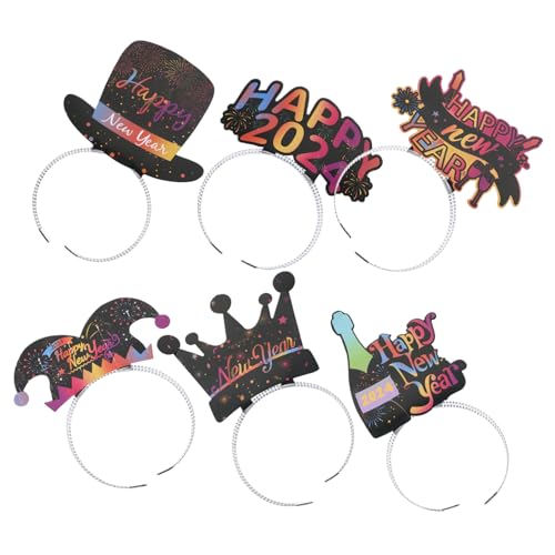 Abaodam 6 Stück Teiliges Year Haarreifen Festliche Party Haarschmuck Komfortabel und Rutschfest für Silvester Neujahrsfeiern und Fotorequisiten Vielseitig Einsetzbar bei Festivals und Abaodam 6 Stück Teiliges Year Haarreifen Festliche Party Haarschmuck Komfortabel und Rutschfest für Silvester Neujahrsfeiern und Fotorequisiten Vielseitig Einsetzbar bei Festivals und von Abaodam