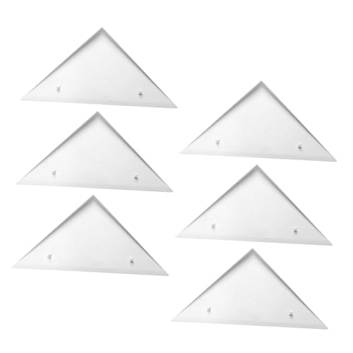 Abaodam 6 Stück Tischfußball Spielteile Tischfußball Dreieckteile Tischkantenzubehör Kunststoff Dreiecksecke Dreiecksecke Weiß von Abaodam
